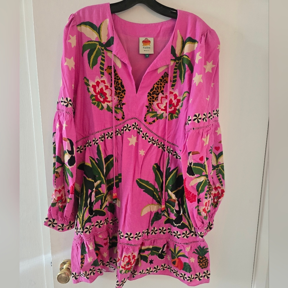 Farm Rio Leopards Minidress - Picture 6 of 7